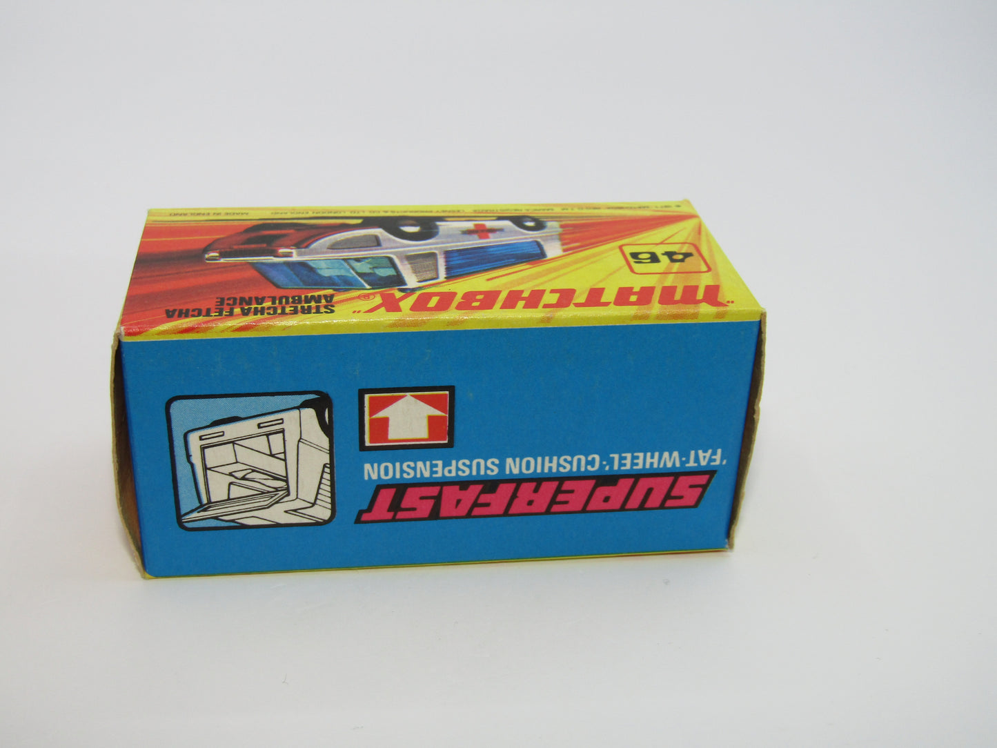 Matchbox Superfast 46B Stretcha Fetcha Small Cross Labels from 3A Ambulance