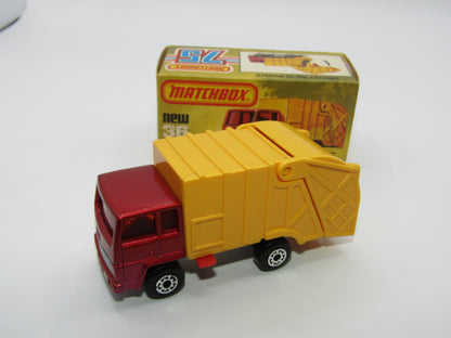 Matchbox Superfast No 36D Refuse Truck WITHOUT COLLECTOMATIC