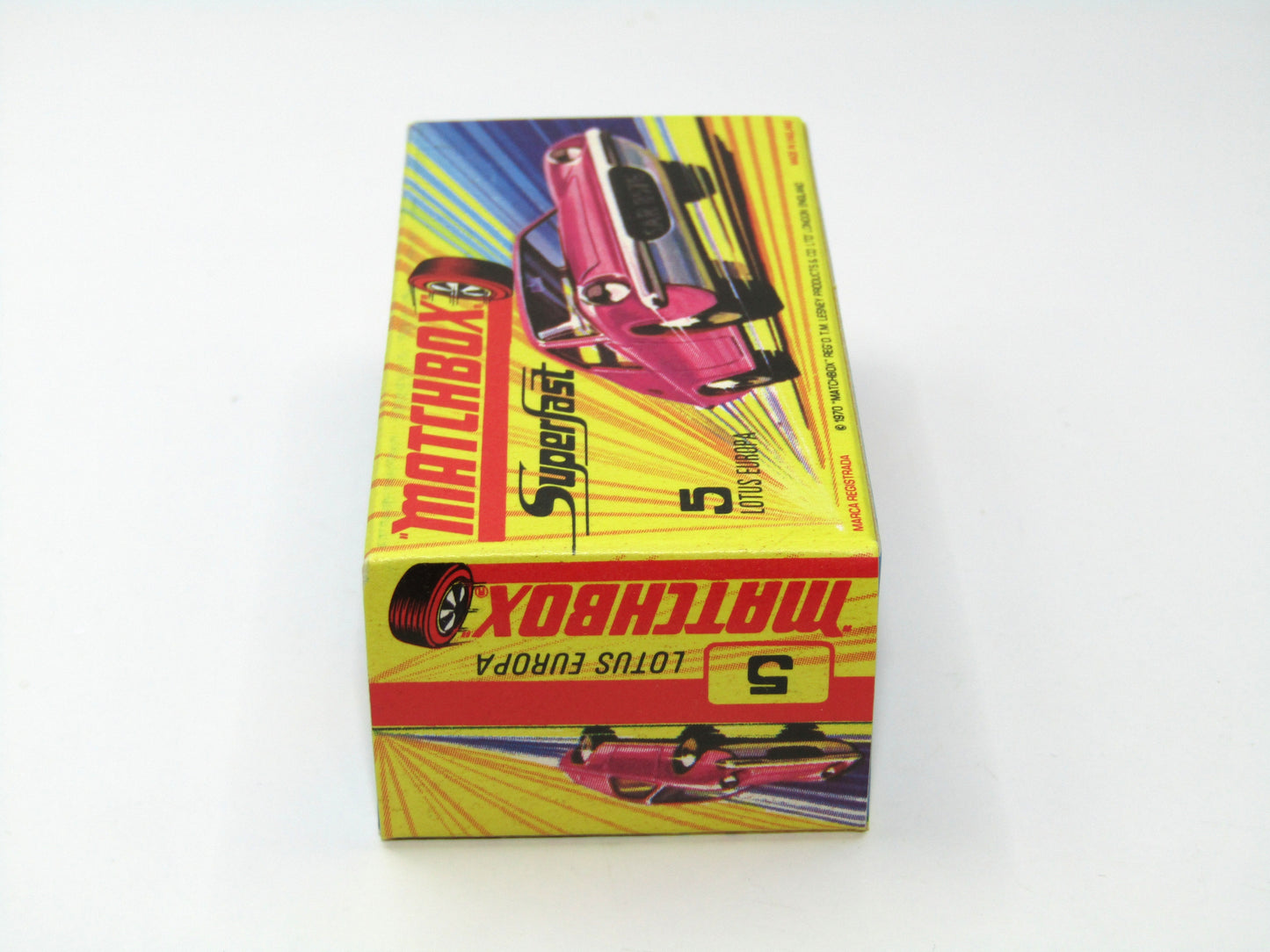 Matchbox Superfast 5A Lotus Europa - SATIN pink body Wide Wheels