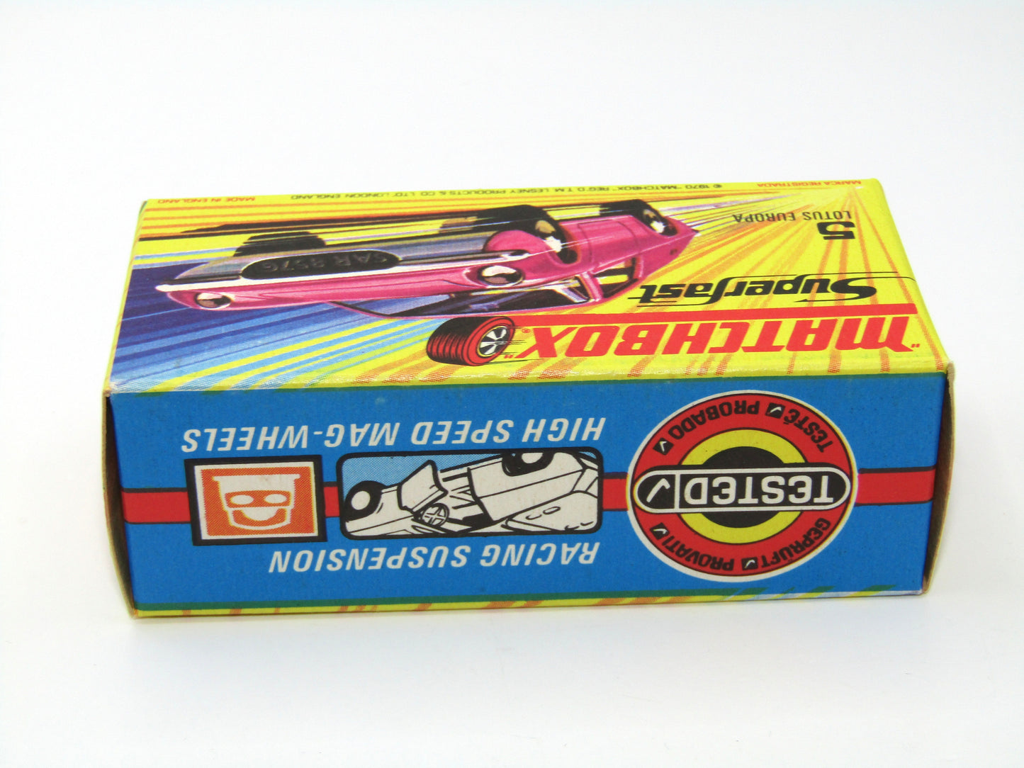 Matchbox Superfast 5A Lotus Europa - SATIN pink body Wide Wheels