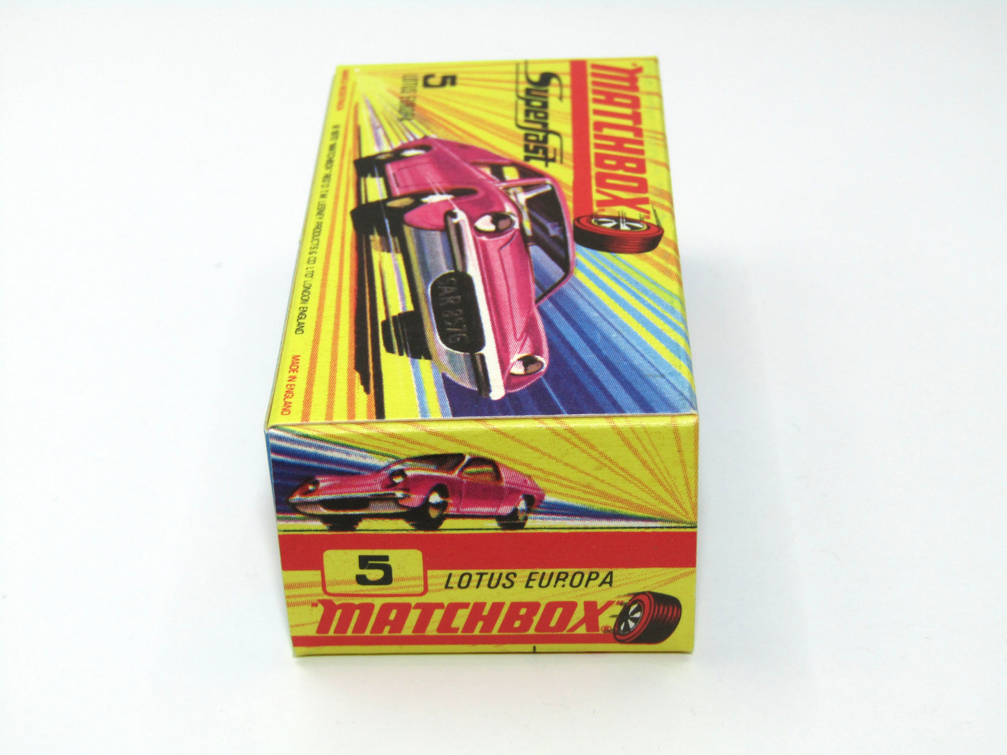 Matchbox Superfast 5A Lotus Europa - SATIN pink body Wide Wheels