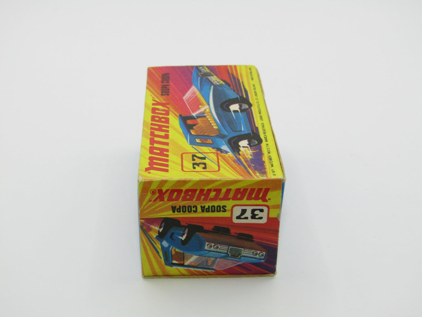 Matchbox Superfast 37B Soopa Coopa DARK BLUE, Yellow Interior