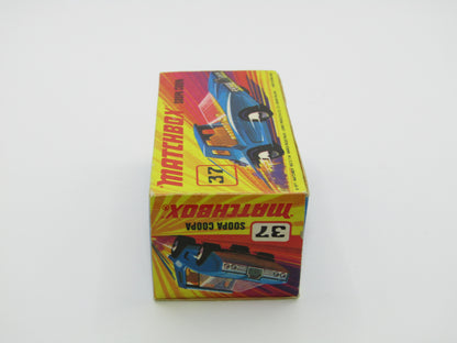 Matchbox Superfast 37B Soopa Coopa DARK BLUE, Yellow Interior