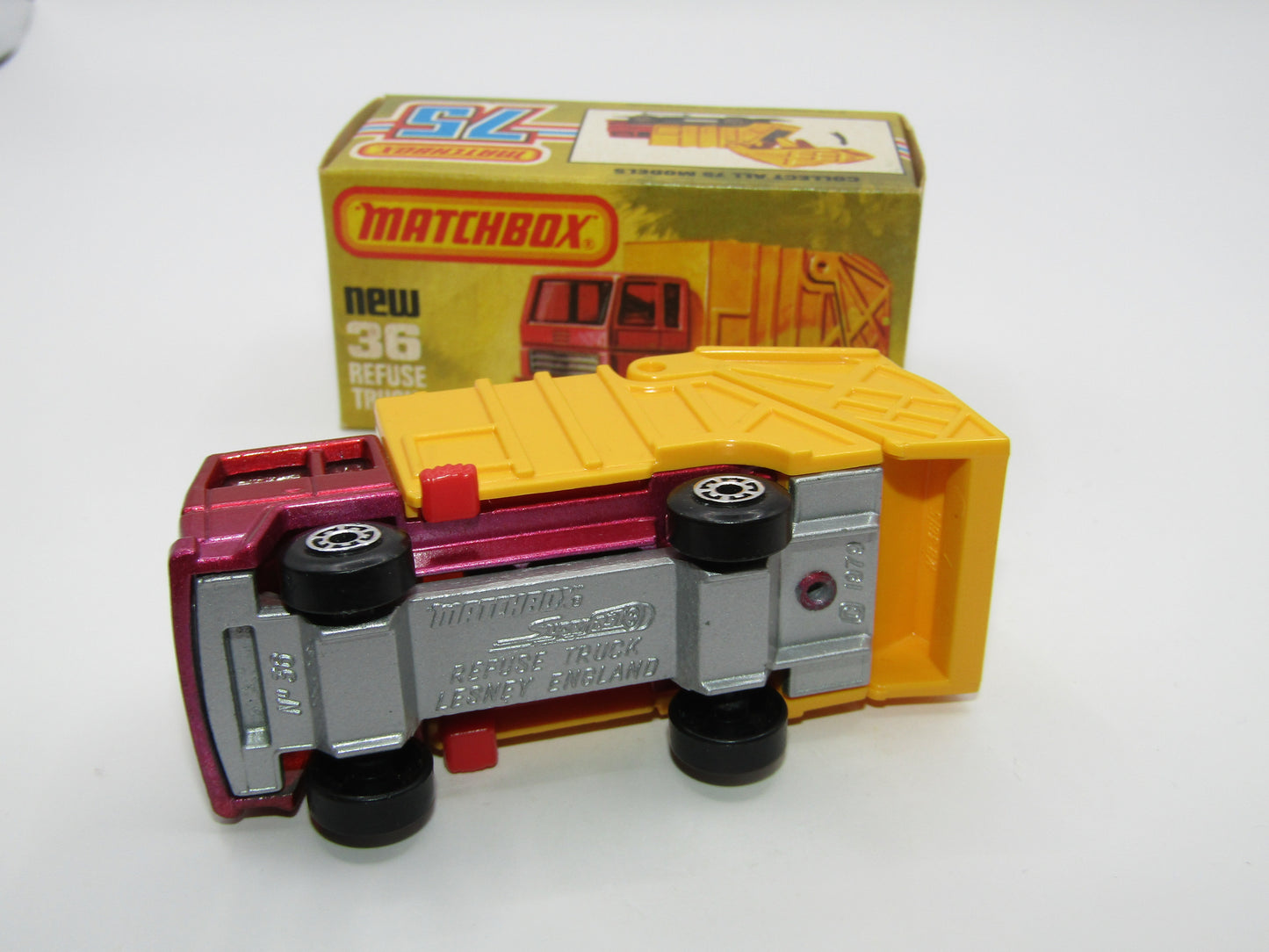 Matchbox Superfast No 36D Refuse Truck WITHOUT COLLECTOMATIC