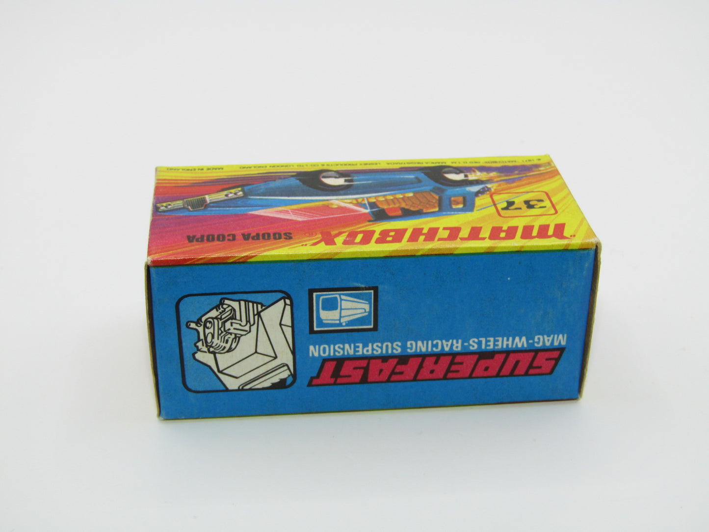 Matchbox Superfast 37B Soopa Coopa DARK BLUE, Yellow Interior