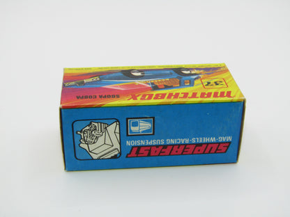 Matchbox Superfast 37B Soopa Coopa DARK BLUE, Yellow Interior