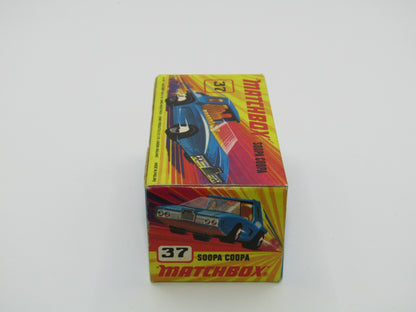 Matchbox Superfast 37B Soopa Coopa DARK BLUE, Yellow Interior