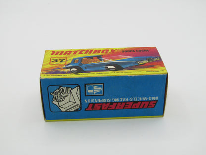 Matchbox Superfast 37B Soopa Coopa DARK BLUE, Yellow Interior