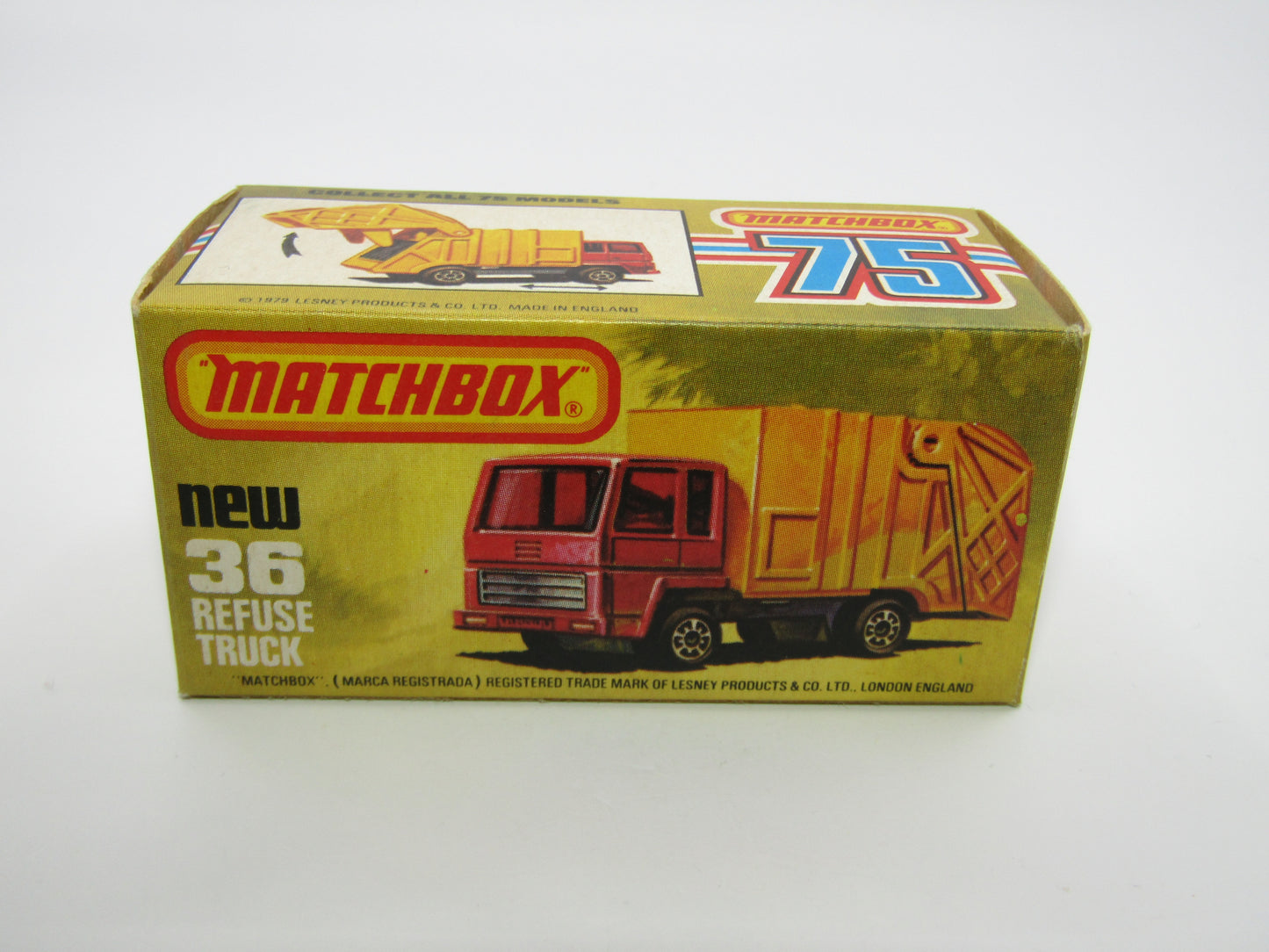 Matchbox Superfast No 36D Refuse Truck WITHOUT COLLECTOMATIC