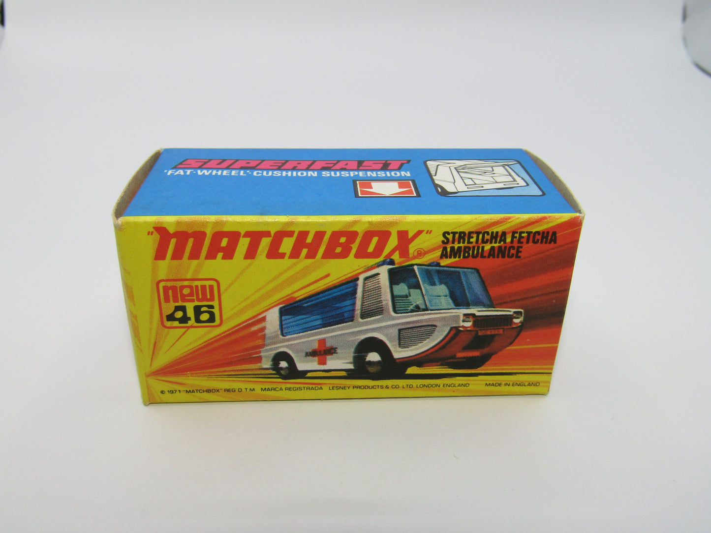 Matchbox Superfast 46B Stretcha Fetcha 5 SPOKE Wheels, Ambulance Labels