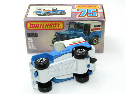 Matchbox Superfast 5C U.S Mail Truck - POWDER BLUE Sleet N Snow Base
