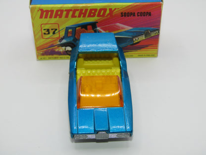 Matchbox Superfast 37B Soopa Coopa SILVER Base, Medium Blue