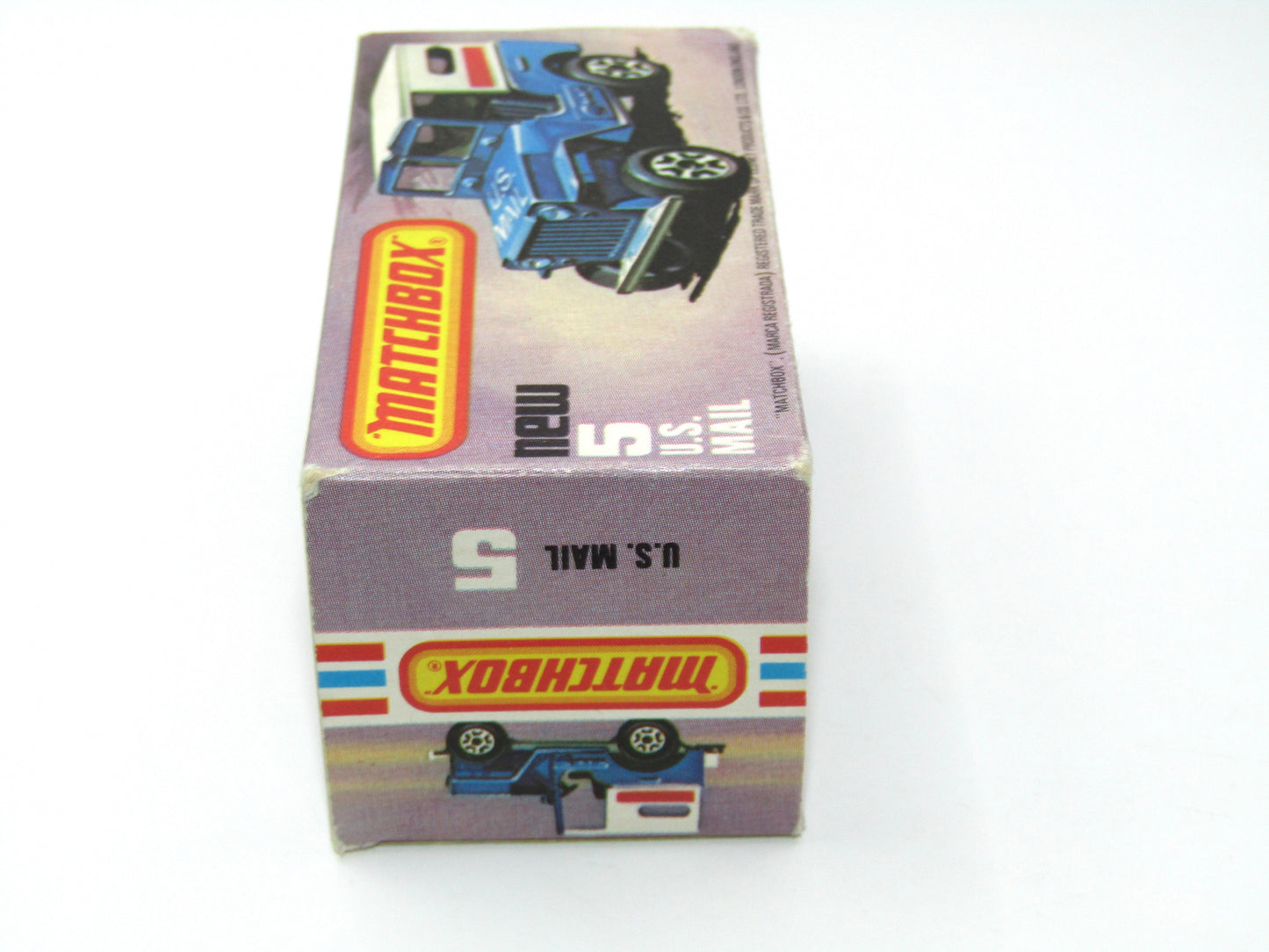 Matchbox Superfast 5C U.S Mail Truck - POWDER BLUE Sleet N Snow Base