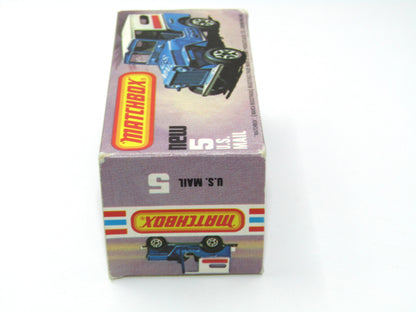 Matchbox Superfast 5C U.S Mail Truck - POWDER BLUE Sleet N Snow Base