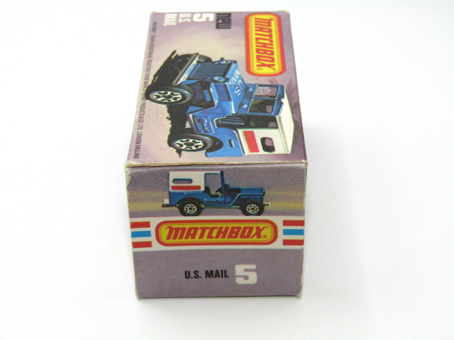 Matchbox Superfast 5C U.S Mail Truck - POWDER BLUE Sleet N Snow Base