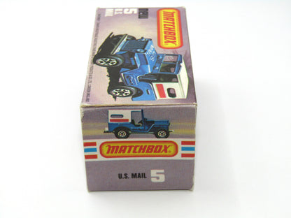Matchbox Superfast 5C U.S Mail Truck - POWDER BLUE Sleet N Snow Base