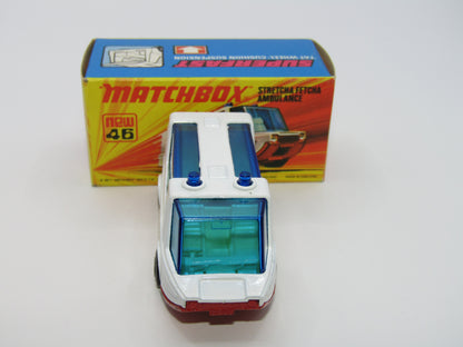 Matchbox Superfast 46B Stretcha Fetcha Ambulance Labels Red Base