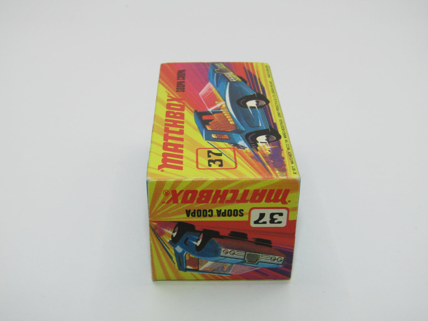 Matchbox Superfast 37B Soopa Coopa SILVER Base, Medium Blue