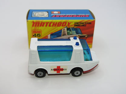 Matchbox Superfast 46B Stretcha Fetcha Ambulance Labels Red Base