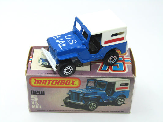 Matchbox Superfast 5C U.S. Mail Truck SEA Blue Body