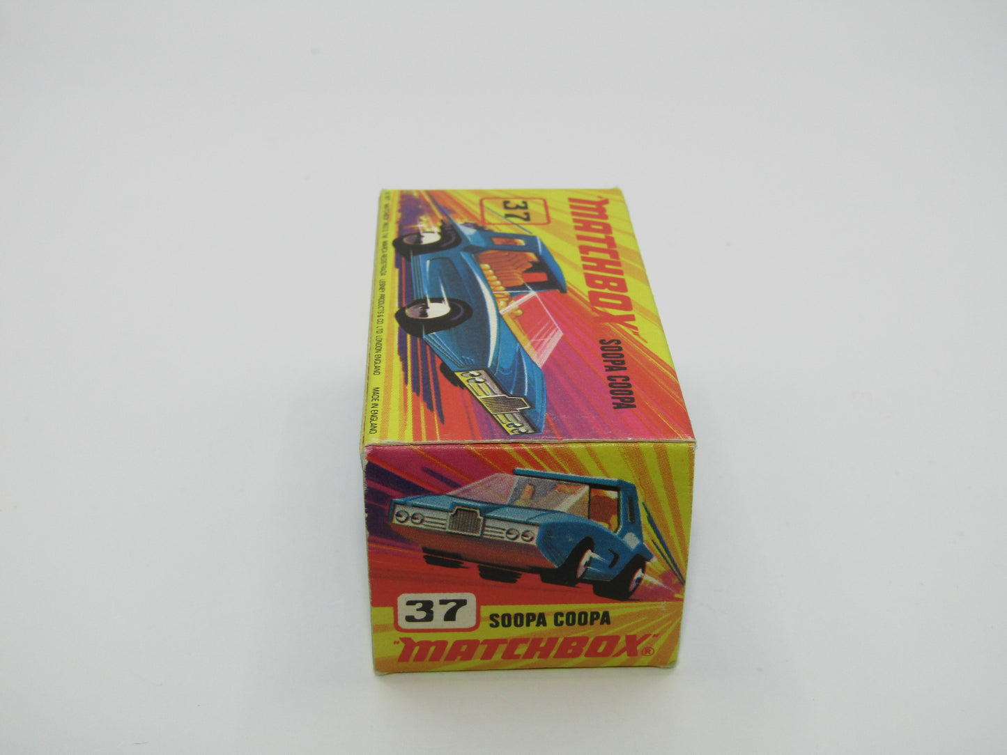 Matchbox Superfast 37B Soopa Coopa SILVER Base, Medium Blue