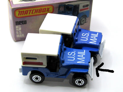 Matchbox Superfast 5C U.S. Mail Truck SEA Blue Body