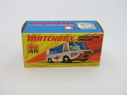 Matchbox Superfast 46B Stretcha Fetcha Ambulance Labels Red Base