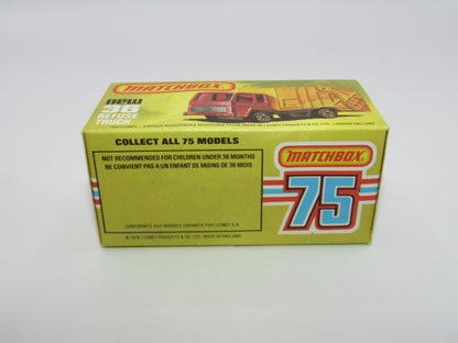 Matchbox Superfast No 36D Refuse Truck DULL YELLOW Rear Dump