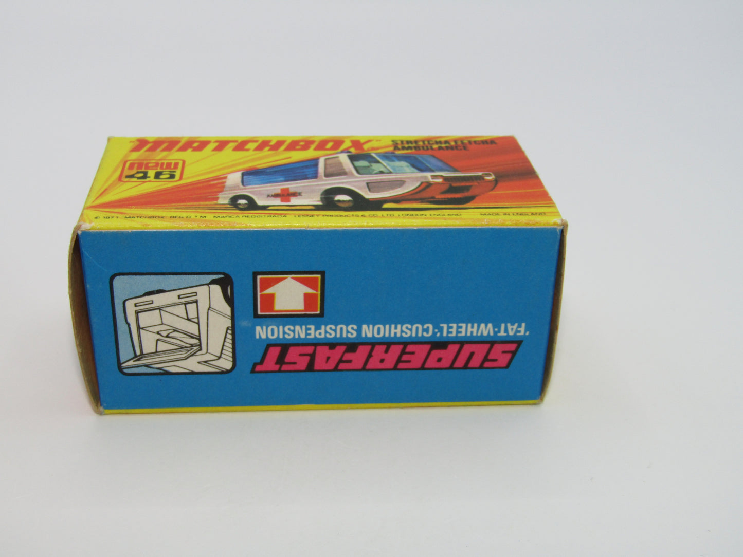 Matchbox Superfast 46B Stretcha Fetcha Ambulance Labels Red Base