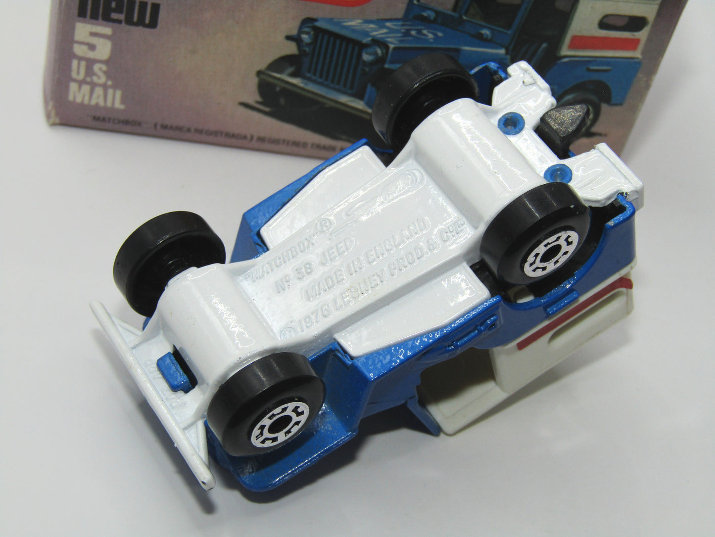 Matchbox Superfast 5C U.S. Mail Truck SEA Blue Body