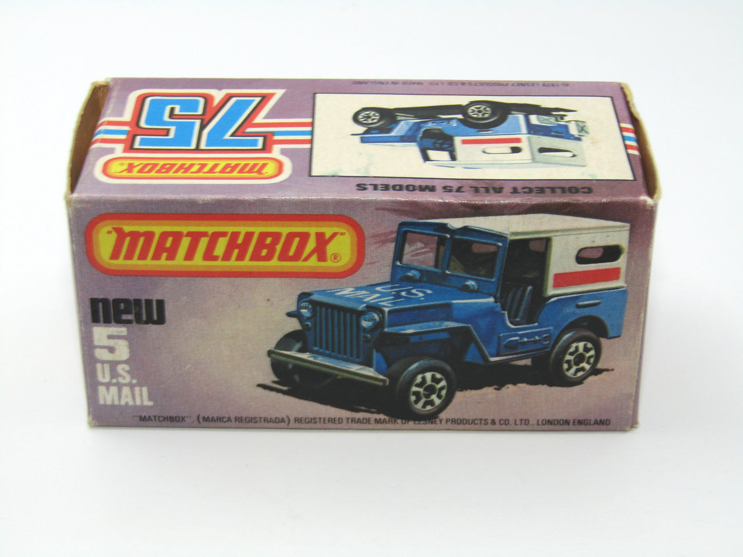 Matchbox Superfast 5C U.S. Mail Truck SEA Blue Body