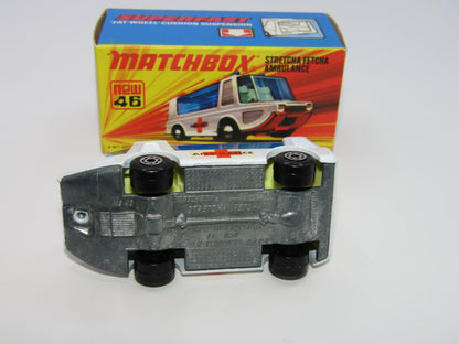 Matchbox Superfast 46B Stretcha Fetcha UNPAINTED Base Ambulance Labels
