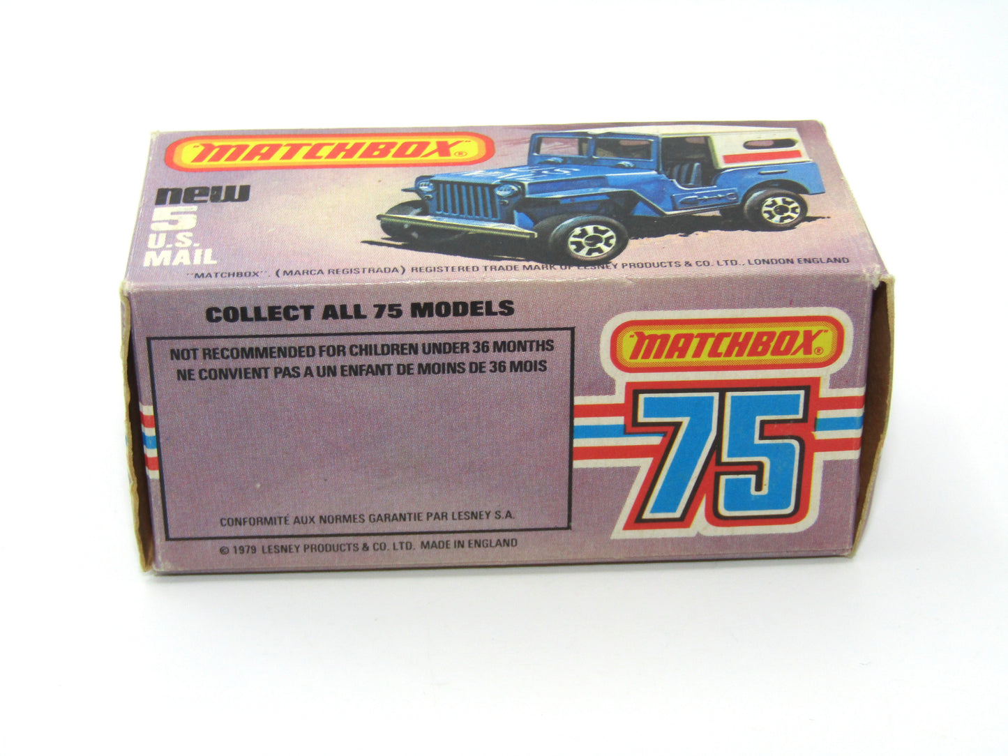 Matchbox Superfast 5C U.S. Mail Truck SEA Blue Body