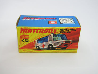 Matchbox Superfast 46B Stretcha Fetcha UNPAINTED Base Ambulance Labels