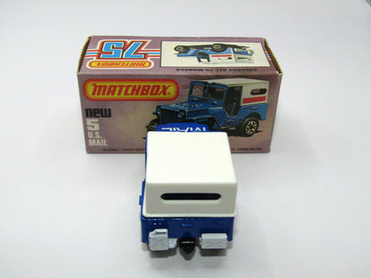 Matchbox Superfast 5C U.S. Mail Truck Blue, No 38 Base