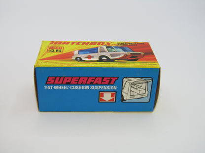 Matchbox Superfast 46B Stretcha Fetcha UNPAINTED Base Ambulance Labels