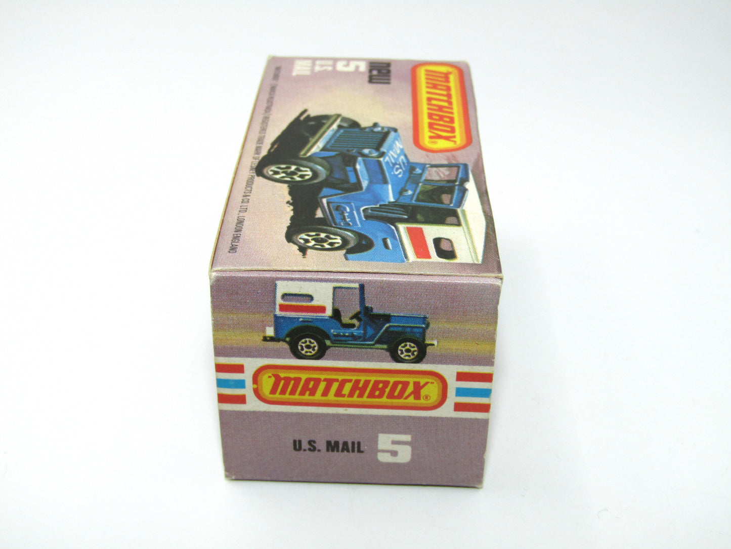 Matchbox Superfast 5C U.S. Mail Truck Blue, No 38 Base