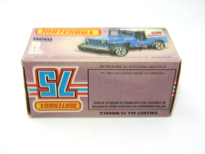 Matchbox Superfast 5C U.S. Mail Truck Blue, No 38 Base