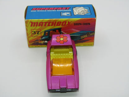Matchbox Superfast 37B Soopa Coopa Pink, Orange Flower Label