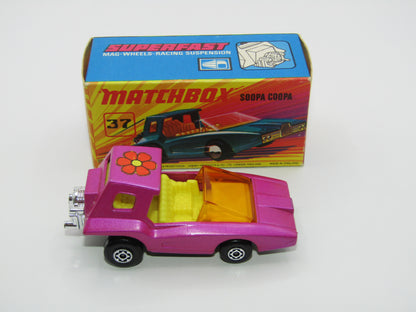 Matchbox Superfast 37B Soopa Coopa Pink, Orange Flower Label