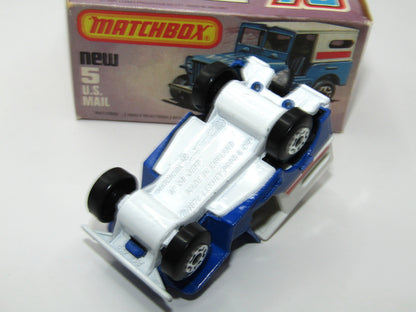Matchbox Superfast 5C U.S. Mail Truck LARGE Lettering 38 Base