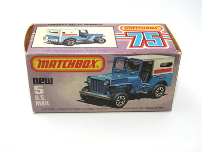 Matchbox Superfast 5C U.S. Mail Truck LARGE Lettering 38 Base