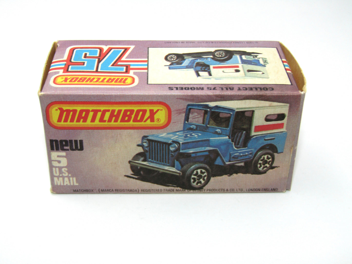 Matchbox Superfast 5C U.S. Mail Truck LARGE Lettering 38 Base