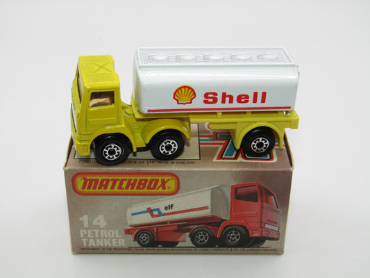 Matchbox Superfast 14D Articulated Petrol Tanker YELLOW - Shell Tampo