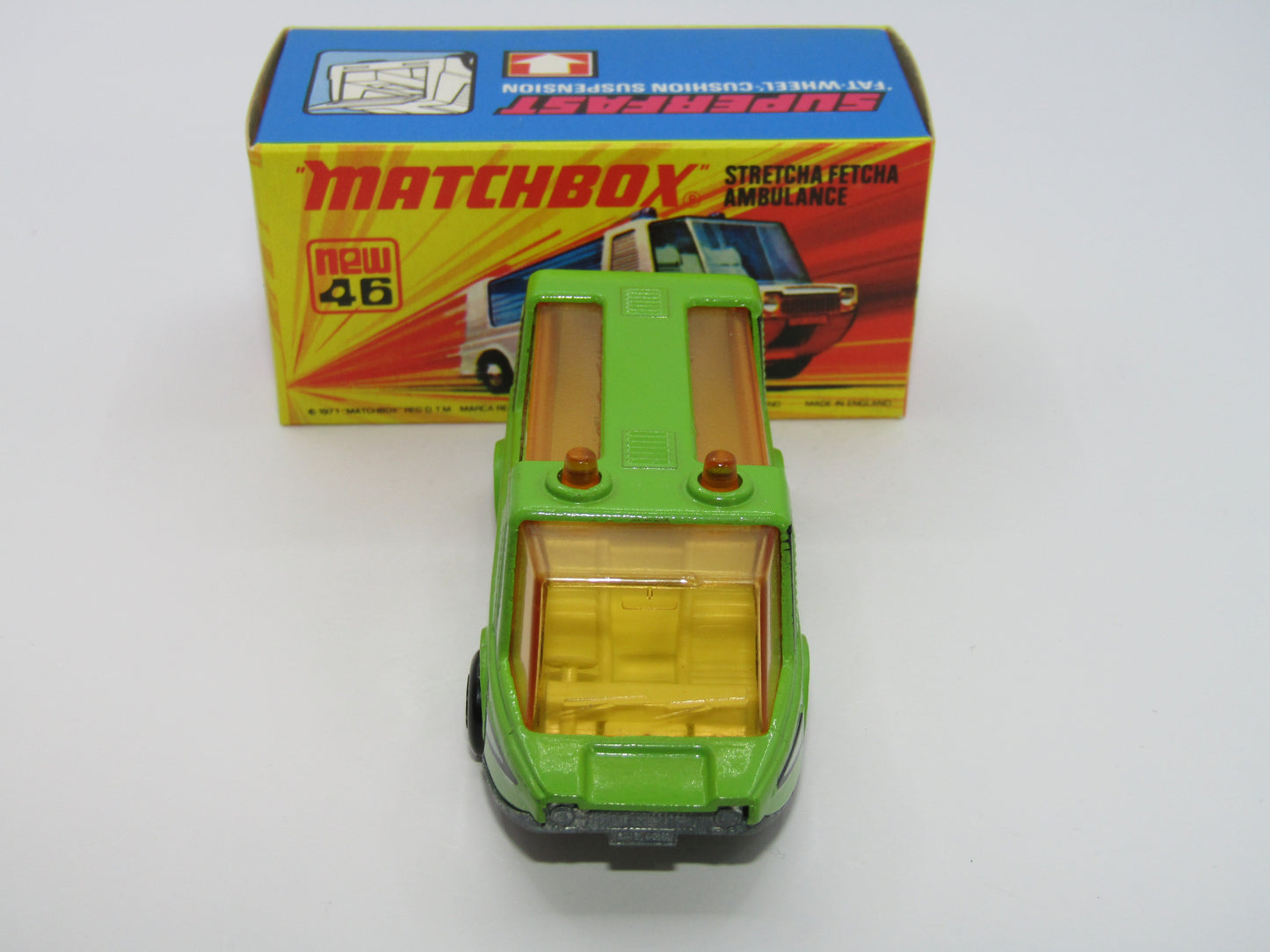 Matchbox Superfast 46B Stretcha Fetcha Lime Green UNPAINTED Base