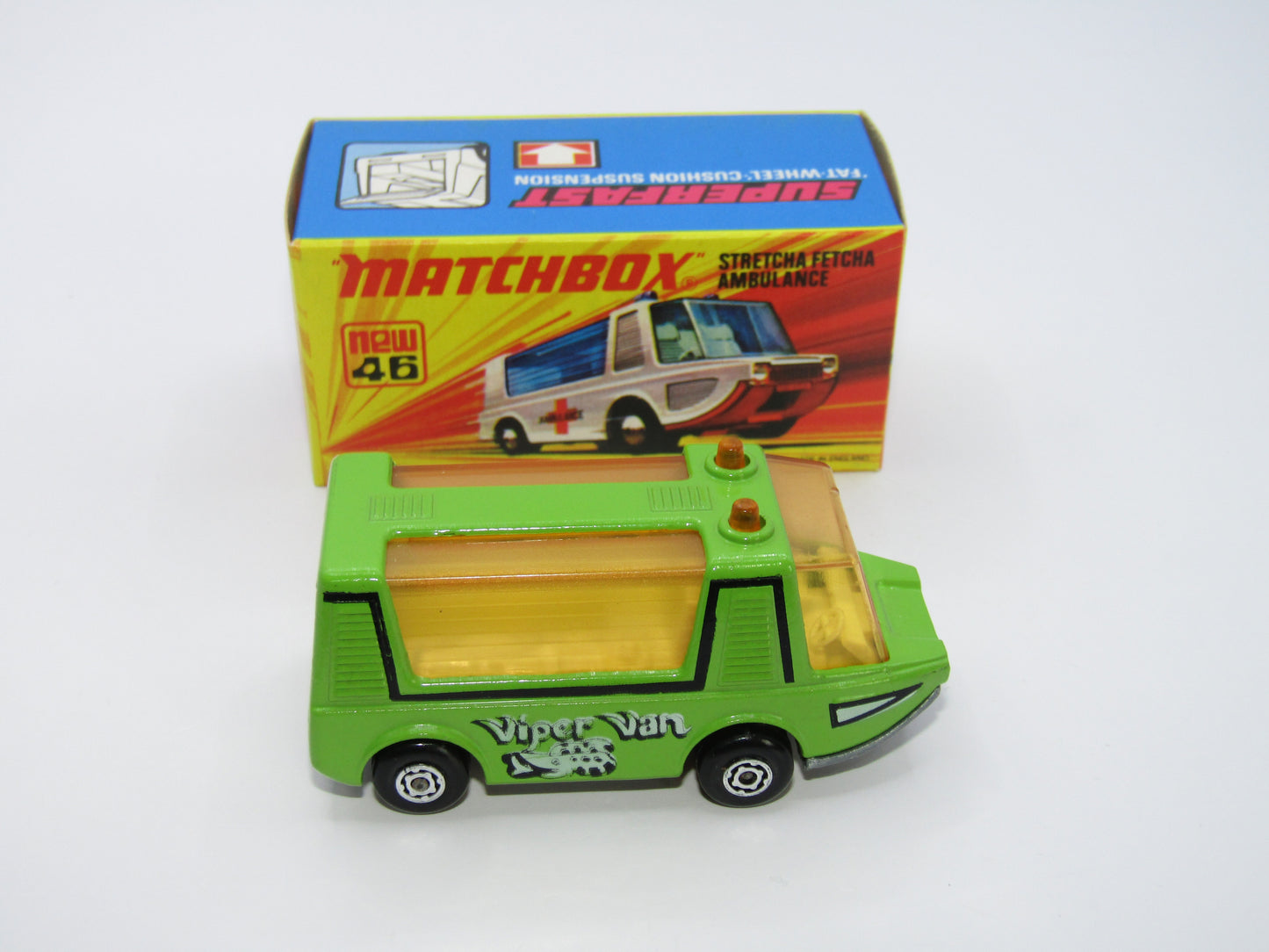 Matchbox Superfast 46B Stretcha Fetcha Lime Green UNPAINTED Base