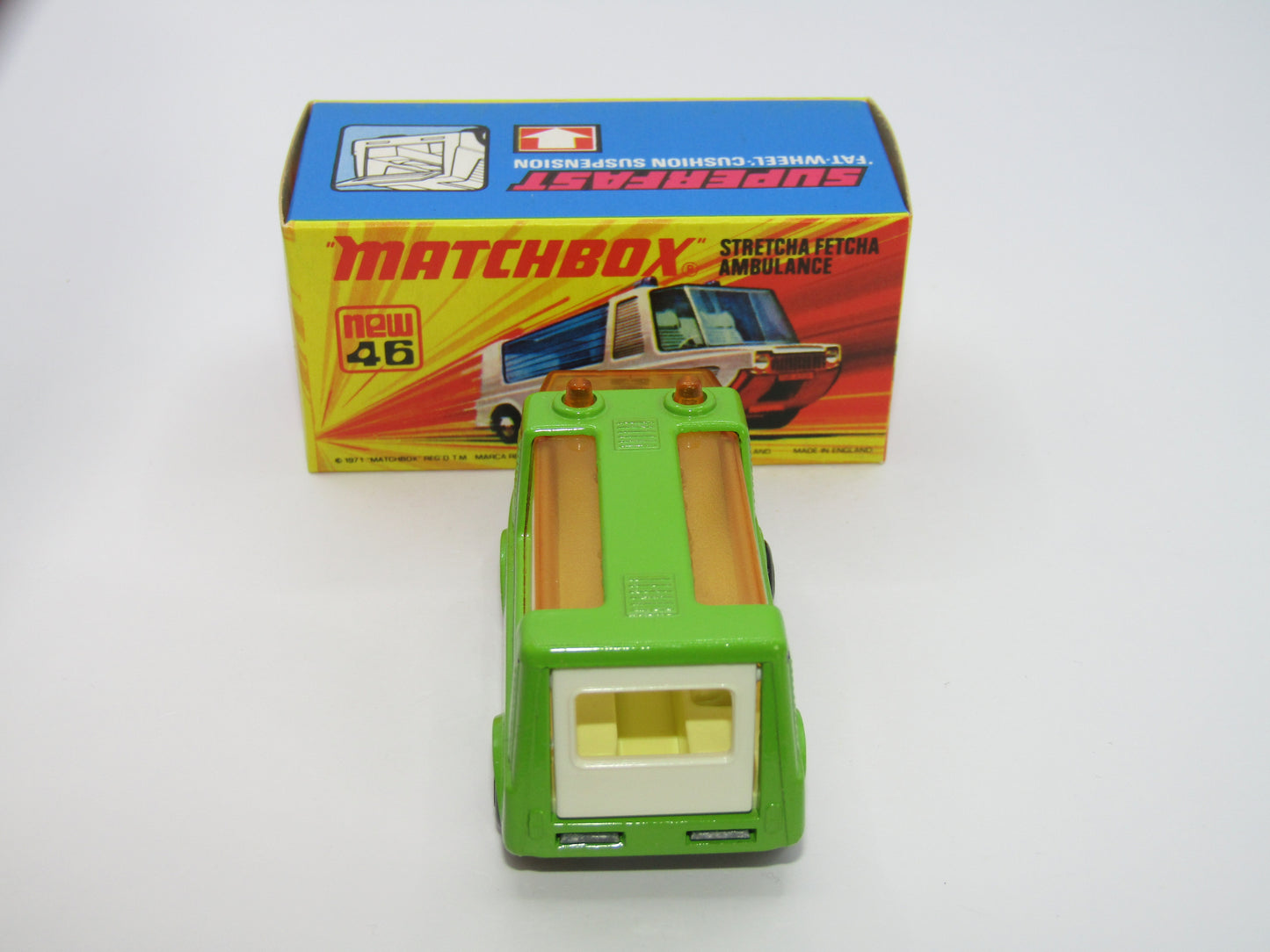 Matchbox Superfast 46B Stretcha Fetcha Lime Green UNPAINTED Base