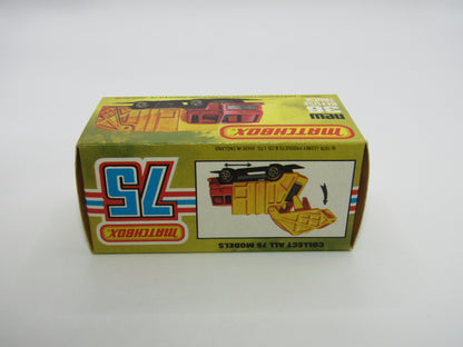 Matchbox Superfast No 36D Refuse Truck Blue, Orange & Orange BLACK Slider
