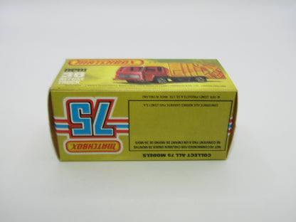 Matchbox Superfast No 36D Refuse Truck Blue, Orange & Orange BLACK Slider