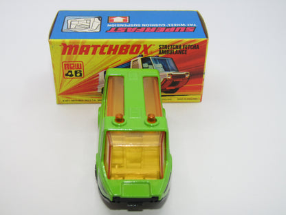 Matchbox Superfast 46B Stretcha Fetcha Lime Green BLACK Base
